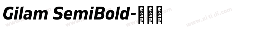 Gilam SemiBold字体转换